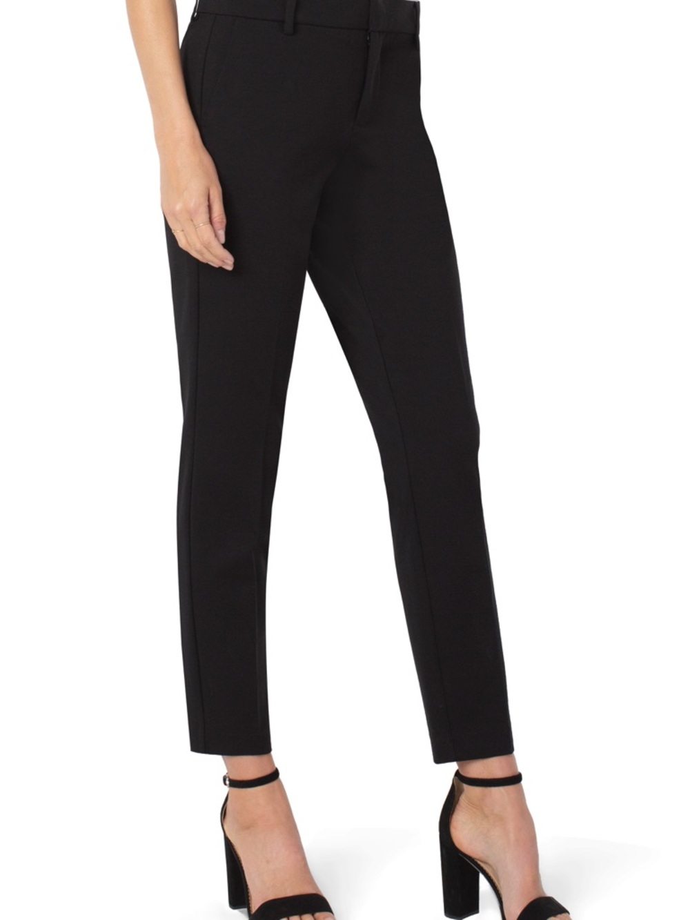 Liverpool Kelsey Knit Trouser Black Stretch Career Pants